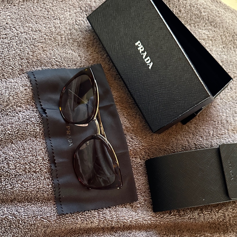 Prada Brown Sunglasses with Black Case